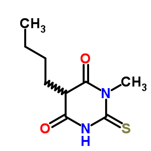 5-丁基二氢-1-甲基-2-硫氧代-4,6(1H,5H)-嘧啶二酮结构式_90565-95-0结构式