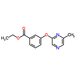 Ethyl 3-[(6-methylpyrazin-2-yl)oxy]benzoate Structure,906352-99-6Structure
