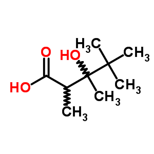 3-羟基-2,3,4,4-四甲基-戊酸结构式_90677-45-5结构式