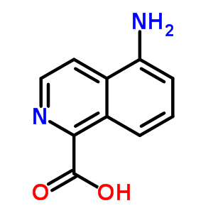 5-氨基-异喹啉-1-羧酸结构式_90770-94-8结构式