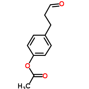4-(乙酰基氧基)苯丙醛结构式_91143-05-4结构式