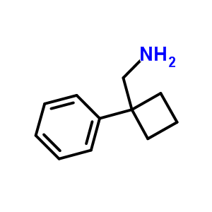 (1-苯基环丁基)甲胺结构式_91245-59-9结构式
