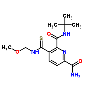 2,6-Pyridinedicarboxamide,n2-(1,1-dimethylethyl)-3-[[(methoxymethyl)amino]thioxomethyl]- Structure,91285-82-4Structure