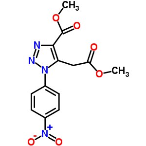 Methyl 5-(2-methoxy-2-oxoethyl)-1-(4-nitrophenyl)-1h-1,2,3-triazole-4-carboxylate Structure,91306-60-4Structure