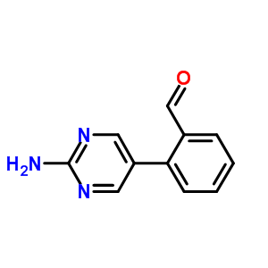 2-(2-氨基-5-嘧啶)苯甲醛结构式_914349-52-3结构式