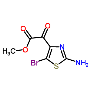 (2-氨基-5-溴噻唑-4-基)氧代乙酸甲酯结构式_914349-73-8结构式