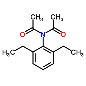 n-乙酰基-n-(2,6-二乙基苯基)-乙酰胺结构式_91573-26-1结构式