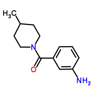 (3-氨基苯基)(4-甲基-1-哌啶基)甲酮结构式_915908-51-9结构式