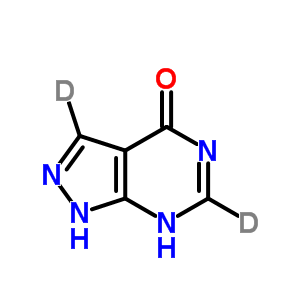 别嘌呤醇-d2结构式_916979-34-5结构式