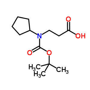 3-(Tert-butoxycarbonyl(cyclopentyl)amino)propanoic acid Structure,917202-01-8Structure