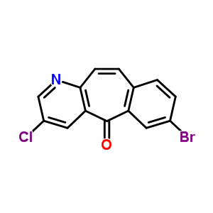 7-溴-3-氯-5H-苯并[4,5]环庚基[1,2-b]吡啶-5-酮结构式_917878-65-0结构式
