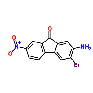 2-氨基-3-溴-7-硝基-芴-9-酮结构式_91821-77-1结构式