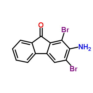 2-氨基-1,3-二溴-芴-9-酮结构式_91821-83-9结构式