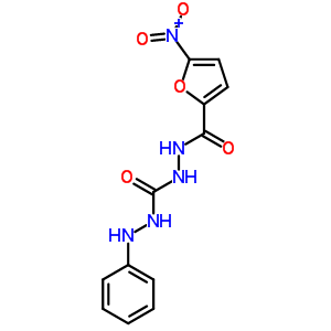3-苯胺-1-[(5-硝基呋喃-2-羰基)氨基]脲结构式_91843-84-4结构式