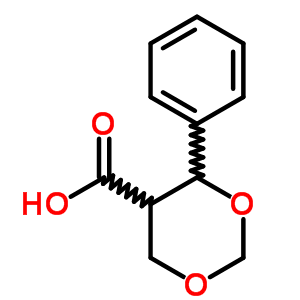 4-苯基-1,3-二噁烷-5-羧酸结构式_92057-56-2结构式