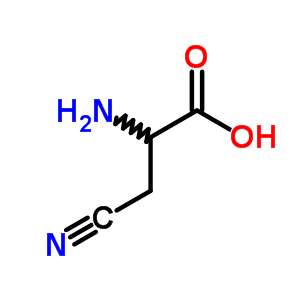 3-氰基丙氨酸结构式_923-01-3结构式