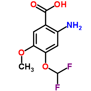 2-Amino-4-(difluoromethoxy)-5-methoxybenzoic acid Structure,923145-68-0Structure