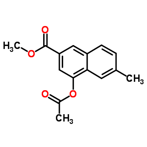 4-(乙酰基氧基)-6-甲基-2-萘羧酸甲酯结构式_92549-64-9结构式