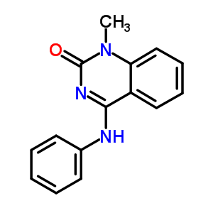 4-苯胺-1-甲基-喹唑啉-2-酮结构式_92554-69-3结构式