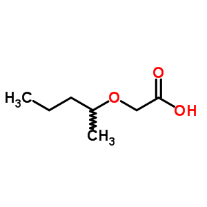 2-(1-甲基丁氧基)-乙酸结构式_92565-73-6结构式