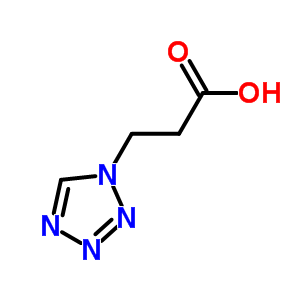 3-(1H-四唑-1-基)丙酸结构式_92614-86-3结构式