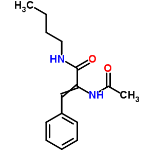 2-乙酰氨基-n-丁基-3-苯基-2-丙烯酰胺结构式_92648-34-5结构式