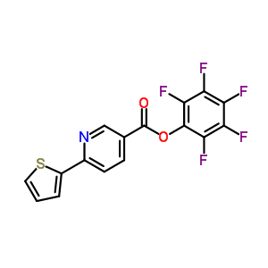 6-噻吩-2-烟酸五氟苯酯结构式_926921-59-7结构式