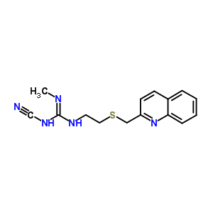 3-氰基-2-甲基-1-[2-(喹啉-2-甲基磺酰基)乙基]胍结构式_92885-50-2结构式