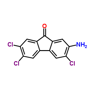 2-氨基-3,6,7-三氯-芴-9-酮结构式_92960-83-3结构式