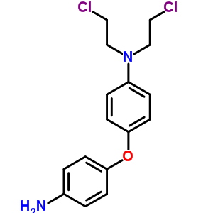4-(4-氨基苯氧基)-N,N-双(2-氯乙基)苯胺结构式_92961-98-3结构式