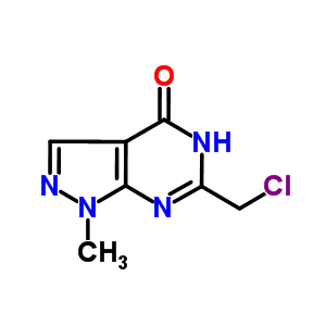 6-(氯甲基)-1-甲基-1,5-二氢-4H-吡唑并[3,4-d]嘧啶-4-酮结构式_931075-55-7结构式