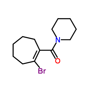 Methanone,(2-bromo-1-cyclohepten-1-yl)-1-piperidinyl- Structure,93308-78-2Structure