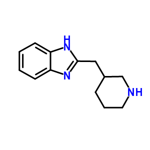 2-(哌啶-3-甲基)-1H-苯并咪唑结构式_933738-45-5结构式