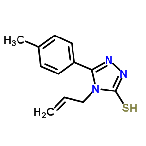 4-烯丙基-5-(4-甲基苯基)-4H-1,2,4-噻唑-3-硫醇结构式_93378-58-6结构式