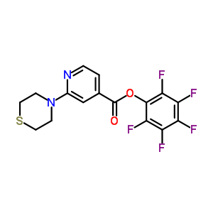 2-硫代吗啉-4-基异烟酸五氟苯酯结构式_934570-42-0结构式