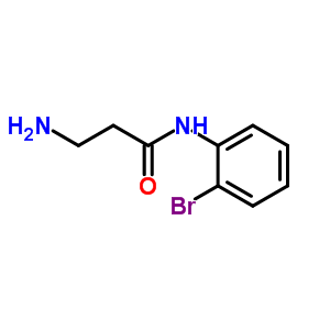 3-氨基-n-(2-溴苯基)丙酰胺结构式_938517-20-5结构式