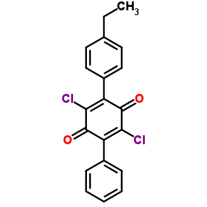 2,5-Dichloro-3-(4-ethylphenyl)-6-phenyl-cyclohexa-2,5-diene-1,4-dione Structure,94463-69-1Structure