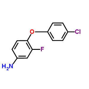 4-(4-Chlorophenoxy)-3-fluoroaniline Structure,946664-06-8Structure
