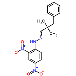 N-[(2,2-二甲基-3-苯基-亚丙基)氨基]-2,4-二硝基-苯胺结构式_978-42-7结构式