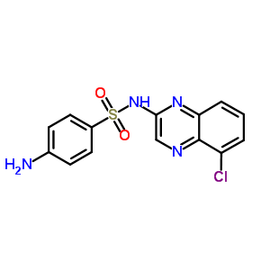 4-氨基-n-(5-氯-2-喹噁啉yl)苯磺酰胺结构式_97919-22-7结构式