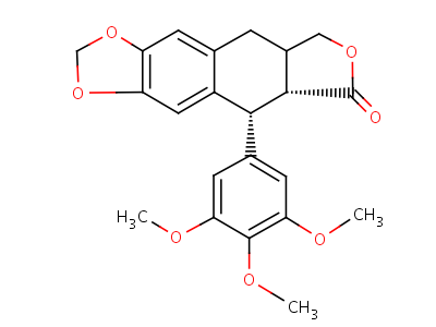 Deoxypodophyllotoxin Structure,19186-35-7Structure