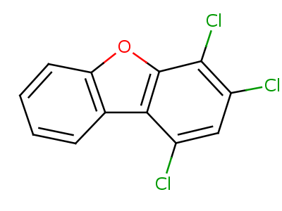 1,2,4-三氯二苯并呋喃结构式,24478-73-7结构式