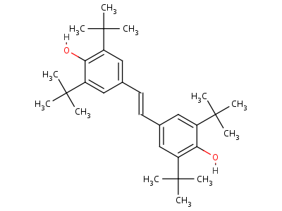 4-[2-(4-Hydroxy-3,5-ditert-butyl-phenyl)ethenyl]-2,6-ditert-butyl-phenol Structure,2950-01-8Structure