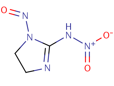 4,5-Dihydro-n-nitro-1-nitroso-1h-imidazol-2-amine Structure,35878-49-0Structure