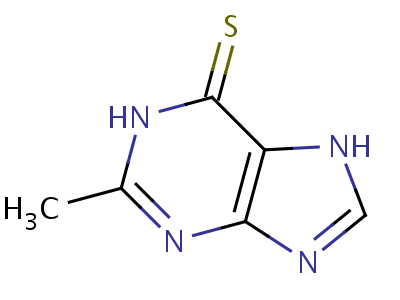 2-Methyl-3,5-dihydropurine-6-thione Structure,38917-31-6Structure