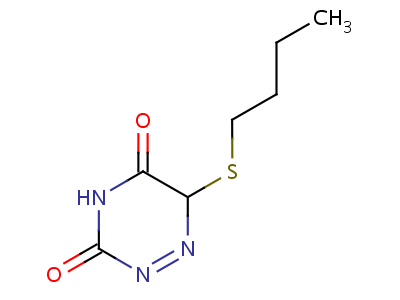 6-Butylthio-6-azauracil Structure,4968-47-2Structure