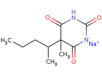 5-Methyl-5-(1-methylbutyl)barbituric acid Structure,52944-65-7Structure