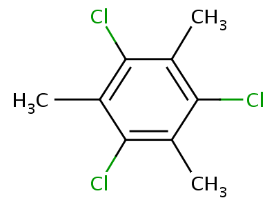 1,3,5-三氯-2,4,6-三甲基苯结构式,5324-68-5结构式