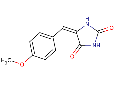 2,4-Imidazolidinedione,5-[(4-methoxyphenyl)methylene]- Structure,5349-42-8Structure