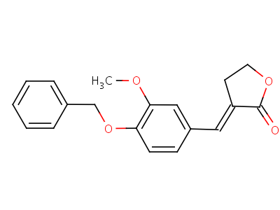 3-(4-(Benzyloxy)-3-methoxybenzylidene)dihydro-2(3h)-furanone Structure,5443-12-9Structure